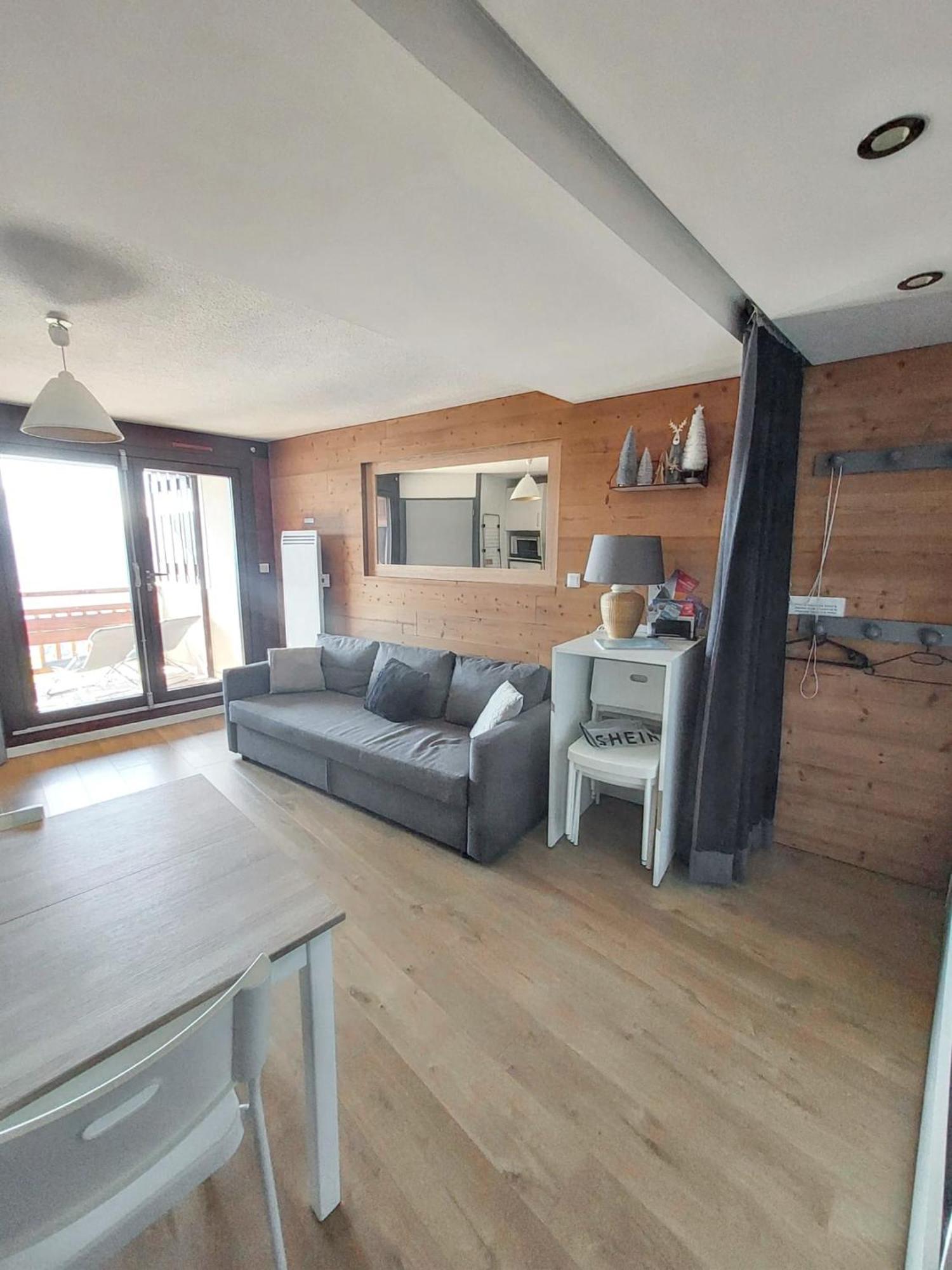 Appartement Confortable A L'Alpe D'Huez De 27 M² Avec Vue Montagne Bagian luar foto