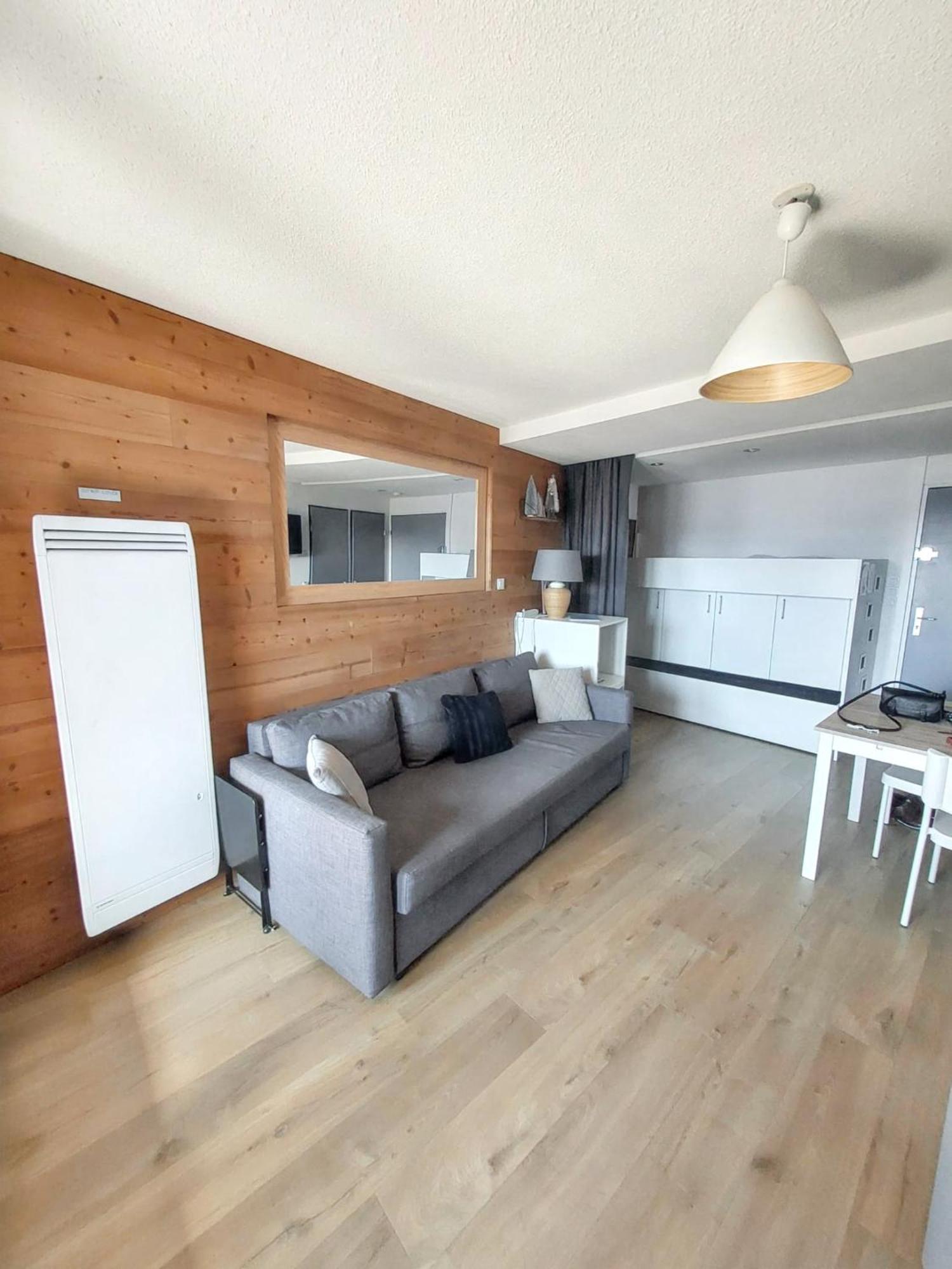 Appartement Confortable A L'Alpe D'Huez De 27 M² Avec Vue Montagne Bagian luar foto